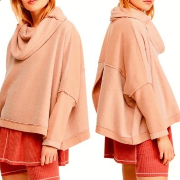 Free People Huntington Pullover in Peach FP - Picture 1 of 4